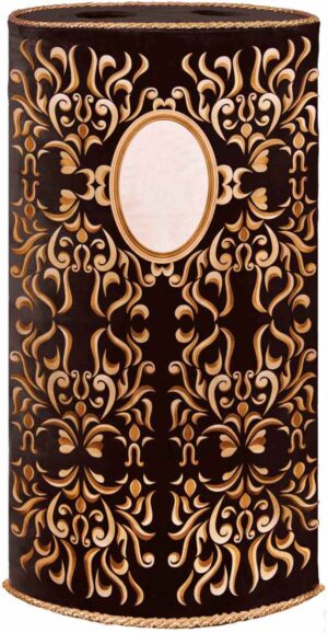 African carving log Torah cover