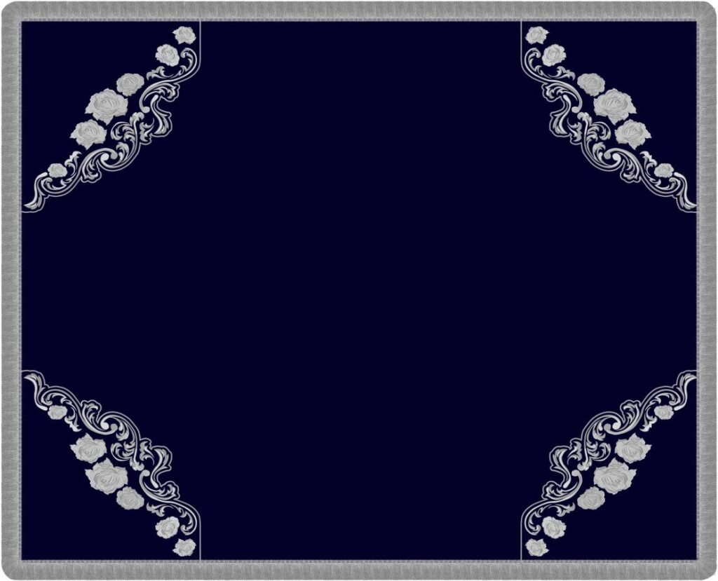 Seu Shearim Bimah cover navy silver