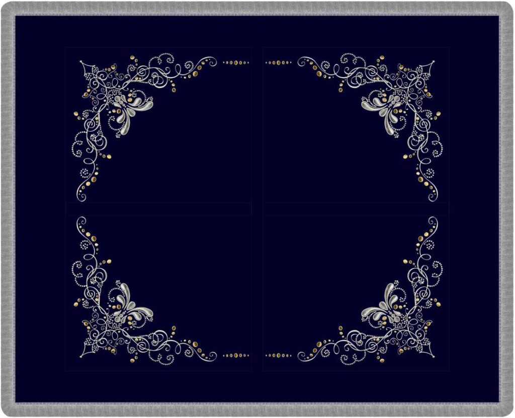 Swarovski crystals Bimah cover navy