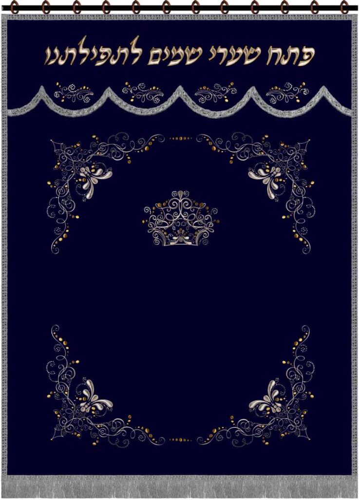 Swarovski crystals Parochet navy